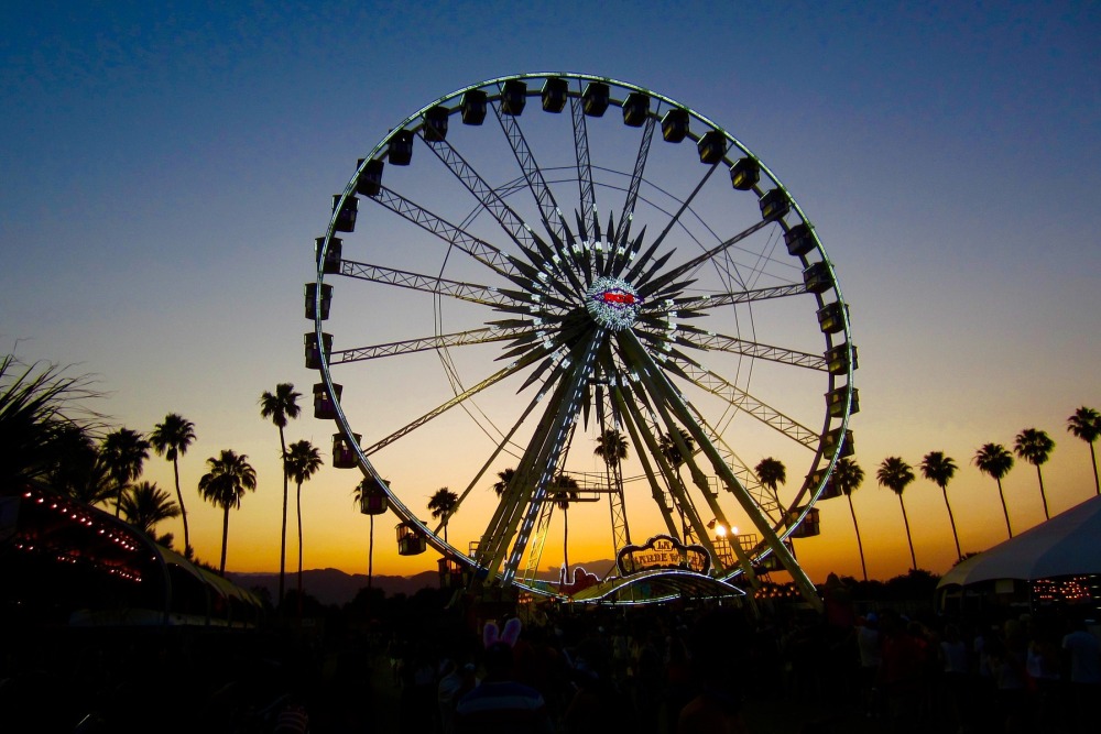 The annual music and arts festival features live entertainment along with visual art installations and sculptures. Coachella Showcases Popular Artists