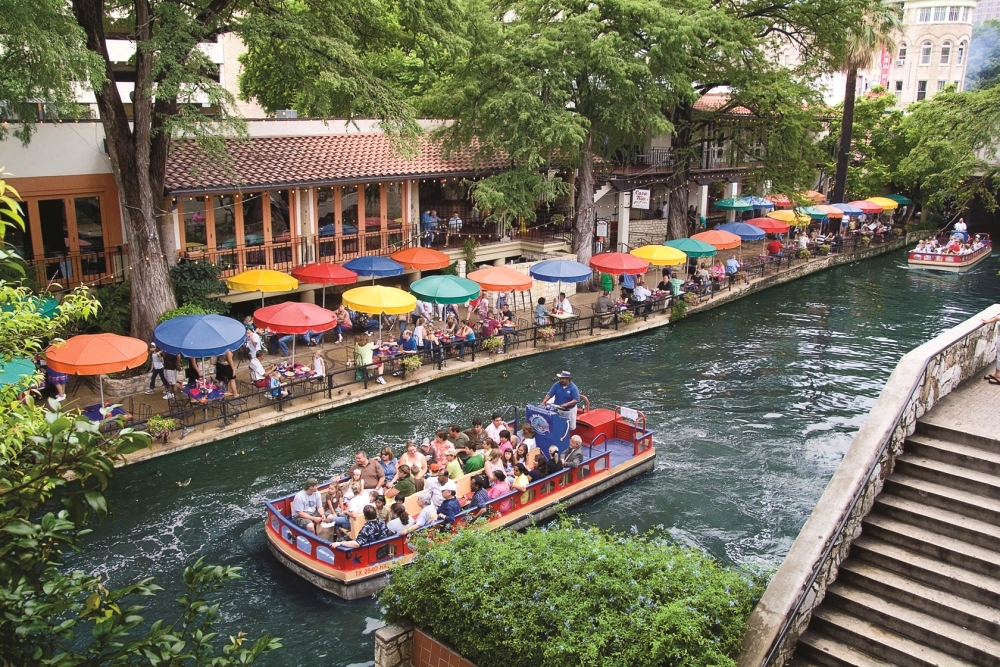 San Antonio River Walk Paseo Del Rio Map Restaurants Boat