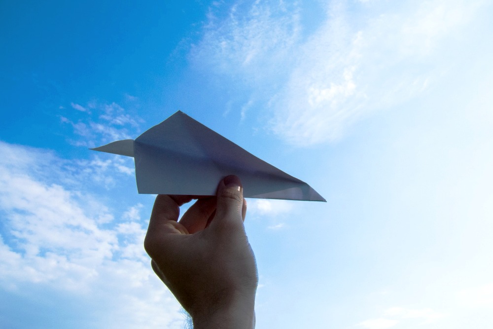 Building and Flying a Stunt Paper Airplane