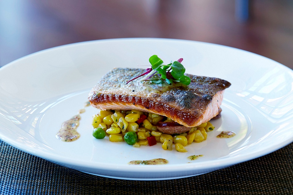 This full-service restaurant features large-scale artwork, indoor and outdoor seating, and floor-to-ceiling windows overlooking prairie-style landscaping. Cafe 43 Epitomizes Dallas Dining in Many Ways